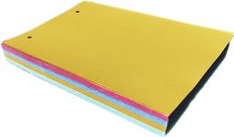 Hope kart File Divider Sheets Organizer for File Separator Inserts, Multicolor, A5 Size, 23 L X 14 W cms (1000)