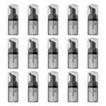 LONGWAY 15PCS Foam Bottle Pump,1OZ Mini Foam Bottle Dispenser (Black+Gray)