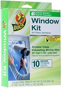 Duck Brand Indoor 10-Window Shrink Film Insulator Kit, 62-Inch x 420-Inch, 286216