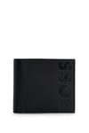 BOSS Mens Big BB 4 cc Coin Embossed-Logo Wallet in Grained Leather