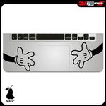 Vati Leaves Removable Big Hands Humor Handmade Partial Art Skin Cool Design Vinyl Decal Sticker for Trackpad Keypad Of Apple Macbook Pro Air Mac Laptop