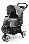 Innopet Buggy Allure Onyx - Large Dog Pram - Dog Stroller - Dog Pushchair - Pet Stroller - Dog Buggy - Pet Pram - Pet Travel Stroller - Doggy Pram - Dog Trolley for Large/Medium Dogs and Cats UK