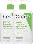 CeraVe Moisturising Cleansing Lotion for Face and Body, Normal to Dry Skin, with Hyaluronic and 3 Essential Ceramides, 2 x 473 ml