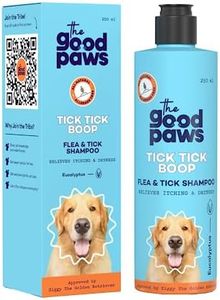 The Good Paws Tick Tick Boop | Flea & Tick Dog Shampoo | Dryness & Itch Relief | Made Safe I for Labrador, Golden Retriever, Shih Tzu I All Natural | Eucalyptus & Lemongrass Oil | 250 ml