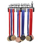 RAOOFA CRAFTS Medal Holder for Wall Display Rack Always Earnd Never Given Medal Holder Holds Up to 24-30 Medal Wall Hangers