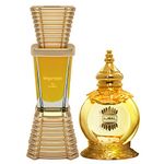 Ajmal Mukhallat AL Wafa Concentrated Perfume Oil Oriental Musky Alcohol-free Attar 12ml for Unisex and Impress Concentrated Perfume Oil Citrus Alcohol-free Attar 10ml for Men