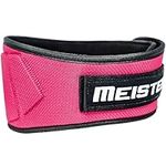 Meister Contoured Neoprene Weight Lifting Belt 6" Back Support - Pink - Large/X-Large