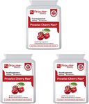 Cherry Max+ (Pack of 3) 2100mg Montmorency Cherry Added with Black Cherry I 90 Vegan Capsules High Strength I Made in The UK by Prowise Healthcare