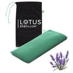 Lotus Weighted Lavender Eye Pillow|Sleeping & Meditation Mask|Yoga Eye Pillow |Lavender Aromatherapy Eye Pillow | Hot or Cold Pack| Head Ache Relief | Sleep mask Relaxing Gift Men, Women & Employees