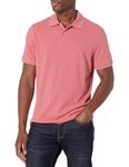 Amazon Essentials Men's Slim-Fit Cotton Pique Polo Shirt, Washed Red, Medium