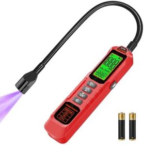GL77A Halogen Refrigerant Leak Detector, High Sensitivity Freon Sniffer for HVAC Systems, Automotive AC, Refrigerators, Cold Storage, Works with R134a R410a R22, 0-1000PPM Range, 3s Fast Detection