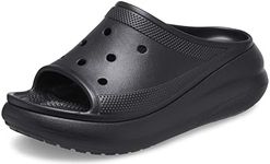 Crocs Unisex Adult Classic Crush Slide, Black, US M3W5