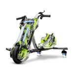 Uboard 3-Wheel Drifter with LED Lights and Bluetooth for Kids Ages 6+Years, Front Disc Brakes, 15 km/h Top Speed, 3-Hour Charge, 75 kg Weight Capacity