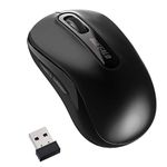 Buffalo BSMBW315BK Wireless Mouse, 5 Buttons, Equipped with Back/Forward Buttons, Small, Lightweight, Energy Saving Model, Can Be Used Up to 584 Days, BlueLED, Black