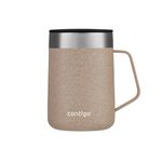 Contigo Streeterville Stainless Steel Travel Mug with Splash-Proof Lid, Vacuum-Insulated Tumbler for Coffee and Tea with Handle and Grip Base to Prevent Slipping, Brown Sugar, 14 oz (414 mL)