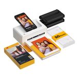 Kodak Dock Plus 4Pass Instant Photo Wireless Color LED Printers (4X6 Inches) + 90 Sheets Bundle, White