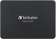 Verbatim Vi550 S3 SSD, Internal SSD Drive with 2 TB Data Storage, Solid State Drive with 2.5 Inch SATA III Interface and 3D NAND Technology, Black