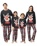 MDAI Family Christmas Pajamas Set-Matching Christmas Family Pajamas Sleepwear for Adults Kids Baby Xmas Pyjama Noel Elk