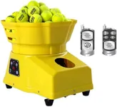 ZMAYPLUS Tennis Ball Machine Advanced Smart Programming- High Capacity with App/Remote, Adjustable Serve Speed & Outdoor Training for All Skill Levels (Beginners to Intermediate Players) (T2000B)