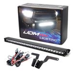 iJDMTOY Lower Grille Mount 30-Inch LED Light Bar Compatible with 2014-up Toyota Tundra, Includes (1) 150W High Power CREE LED Lightbar, Lower Bumper Opening Mount Brackets & On/Off Switch Wiring Kit