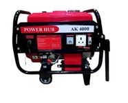 POWER HUB AK4000-3000 Watts OR 3KW Powered Self Start Generator With Heavy Duty Engine|Home & Commercial Use|Petrol Generator|Life Time Spare Support|1 Year Warranty On Genertaor