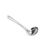 Crystal Stainless Steel Deep Ladle, Silver, Standard - 24.5 Cm