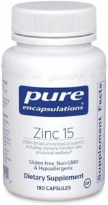 Pure Encapsulations Zinc 15 180 caps