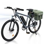 isinwheel M10 Electric Bike for Adults, 26" Portable Ebike 500W 32KM/H, Electric Mountain Bicycle with 375WH Removable Battery, 35-Speed, Front Fork Suspensions for Trail City Commuting