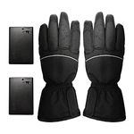 ZOOMELLA Motorcycle Electric Heated Gloves Touch Screen Winter Warm Waterproof