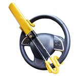 UKB4C Heavy Duty Steering Wheel Lock for Car and Van High Visibility High Security Anti-Theft Car Lock with Twin Bar Hook