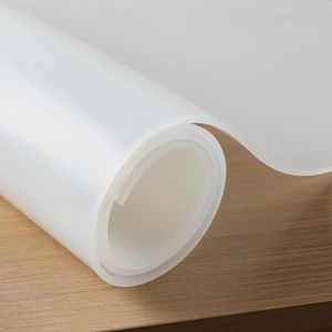 WochiTV Translucent Silicone Rubber Sheet, 12" Wide x 1/16" Thick x 12" Long Heat Resistant Rubber Mat for DIY Gaskets Material, Pads, Sealing, Cushion, Microwave Oven Protection