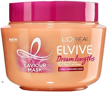L'Oreal Paris Elvive Dream Lengths Hair Mask, Nourishing & Strengthening Treatment, Enriched with Castor Oil, For Long, Damaged Hair 300ml