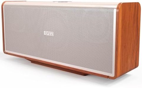 DOSS SoundBox Ultra Bluetooth Speaker with 2.1 Sound Channel Audio, 80W Superior Sound with Deep Bass, Two DSP Technologies, 18H Playtime, Bluetooth 5.3, Wireless Speaker for Home, Office, Room-Gold