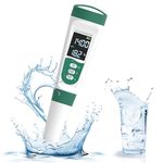 Digital Salt Tester, Salinity Meter for Pool, 5 in 1 PH/TDS/EC Temp Meter for Hydroponics, Salt ppm Test Pen with ATC & Backlight, Accurate device for Koi pond, Aquarium, SPA, Hot Tub, Water (5 In 1)