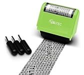 Identity Theft Protection Roller Stamp - Confidential Roller Stamp - Data Theft Protection Stamp - Anti Theft, Security and Privacy Guard Stamp - 3 Ink Refills (Green)