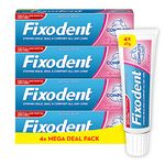 Fixodent Complete Denture Adhesive 47g, Original x4