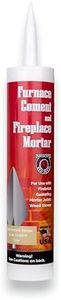 Meeco's Red Devil 122 Tan Furnace Cement & Fireplace Mortar - High-Temperature Silicate Cement for FireBrick, Gasketing, Mortar Joints & Wood Stoves (10.3 fl oz Cartridge) - Made in The USA