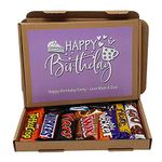 Personalised Birthday Chocolate Treats Box Gift Hamper Sweet Present - Lockdown 2021 - Gift for all ages (Lilac)