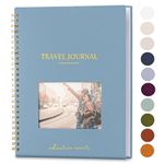 Travel Journal for Women, Men with Prompts – Travel Scrapbook, Diary, Bucketlist, Roadtrip & Adventure Journal, Travel Planner Gift, Undated World Travel Journal, Couples, Teens (Ocean)