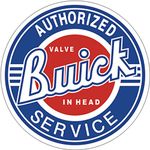 Signs 4 Fun SRAB Buick Service Round Sign, Blue