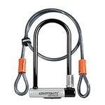 Kryptonite krytolok std with 4' flex,Black/Silver