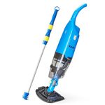Pool Genie Handheld Rechargeable Cordless Pool Vacuum Cleaner with Extended Battery, Swivel-Neck Design, Extendable 6 Ft Telescopic Pole