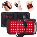 Rikimxin Red Light Therapy, Rikimxin Infrared Light Therapy Belt, 660Nm Red Light & 850Nm Infrared Light For Knee Neck Joint Pain Relief, Detachable Pad Red Light Therapy Device With Auto Off Timer