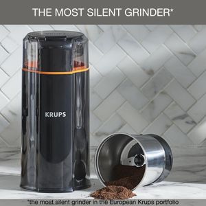 KRUPS Silent Vortex Coffee Grinder – Quiet Electric Mill