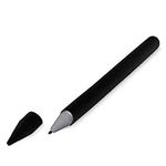 kwmobile Silicone Skin Compatible With Microsoft Surface Pen - Skin Soft Flexible Sleeve Grip Protective Cover for Tablet Pen - Black