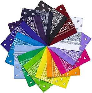 Chalier Cmfort Bandana Kopftuch Unisex, Halstuch für Damen Herren,Bandana kopftuch mit Mischfarben 10/12/14 Pack Armtuch,Haar,Pet Hals Vierecktuch