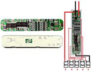 5S 15A 18.5V 5 Cell Lithium Li-ion 18650 Battery Packs BMS Protection PCB Board