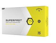 Callaway Golf Superfast Bold Golf Ball, Yellow