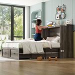 AMERLIFE Full Murphy Bed with Stora