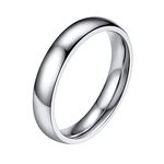 PROSTEEL Knuckle Rings for Women Stackable Ring Plain Wedding Band